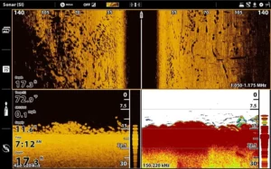 side imaging fish finders screenshot